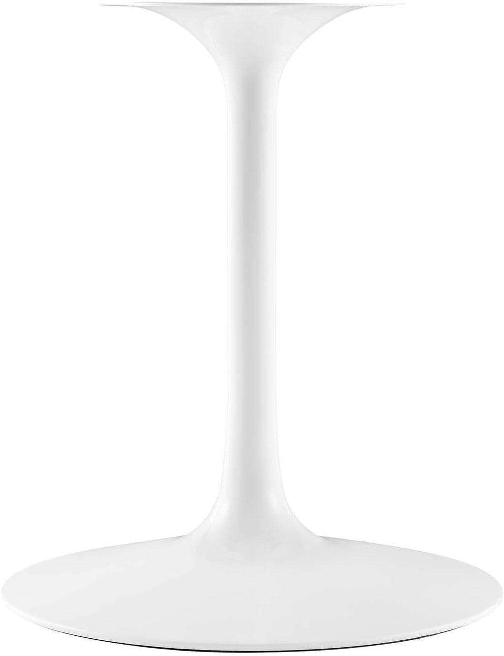 Inspired Saarinen Style Tulip Round Pedestal Dining Table — White, 47″ Round