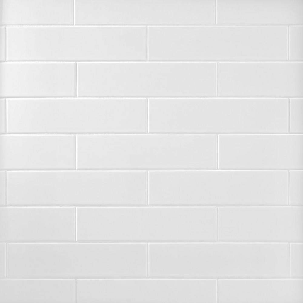 3x12 White Ceramic Subway Wall Tile Backsplash (25 Pieces- Box of 6 Sq.Ft.) (Matte) Shower, Accent Decor