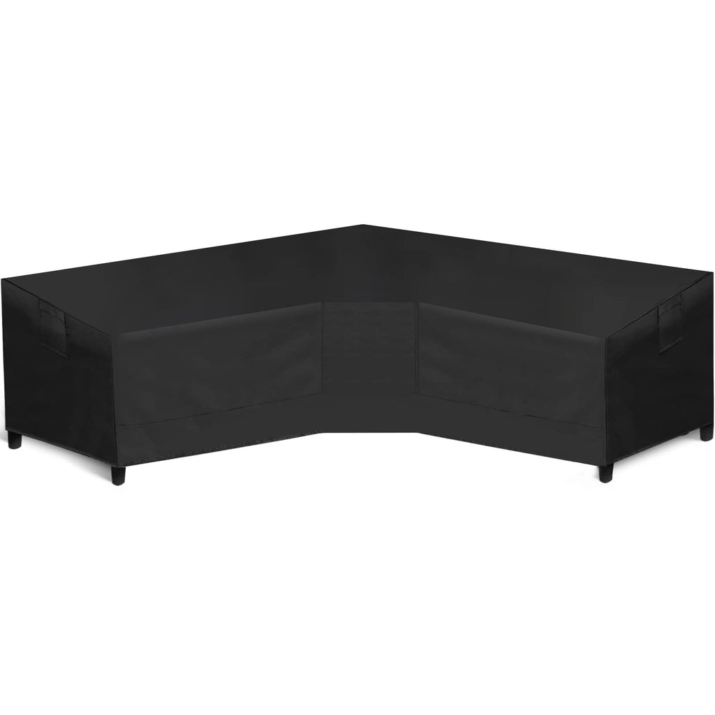 Patio V-Shaped Sectional Sofa Cover Waterproof, Heavy Duty Outdoor Sectional Couch Cover, Lawn Patio Furniture Cover