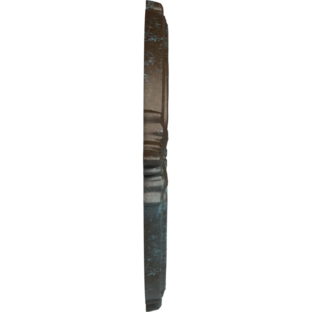 Attica Ceiling Medallion (Fits Canopies up to 3 1/2"), Hand-Painted Bronze Blue Patina