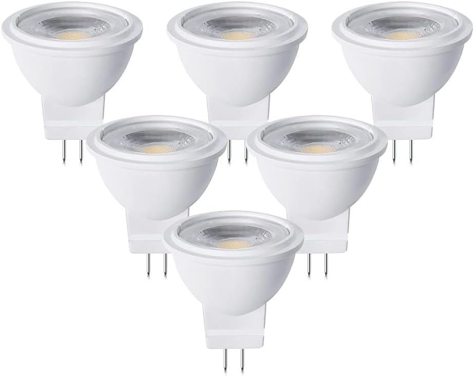 MR11 LED Bulb 3W 12V AC/DC Low Voltage Led Landscape Light Bulbs GU4 Bi-pin Non-Dimmable LED Spotlight Bulb Warm