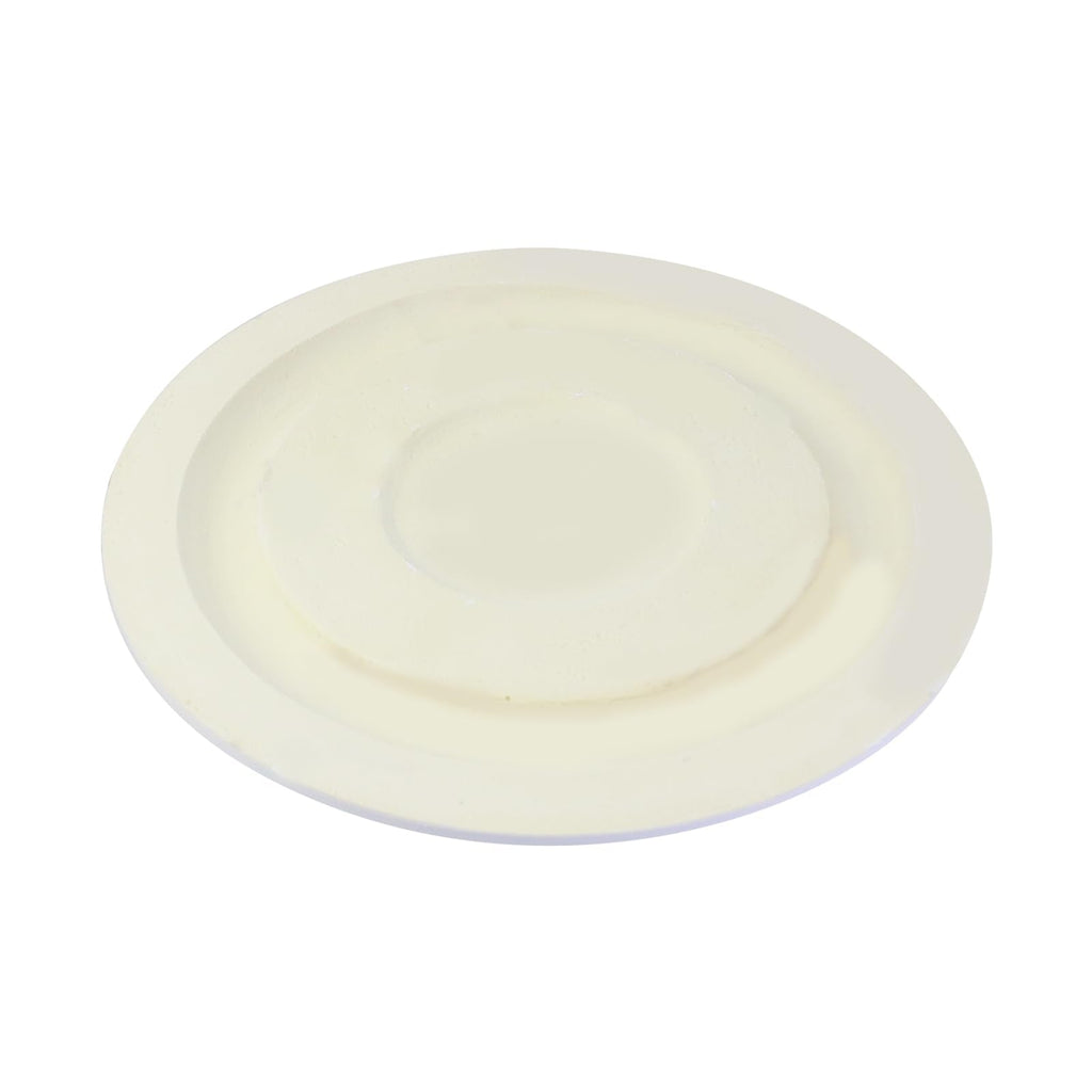 White Decorative Round Ceiling Medallion 1PCS, 12" OD