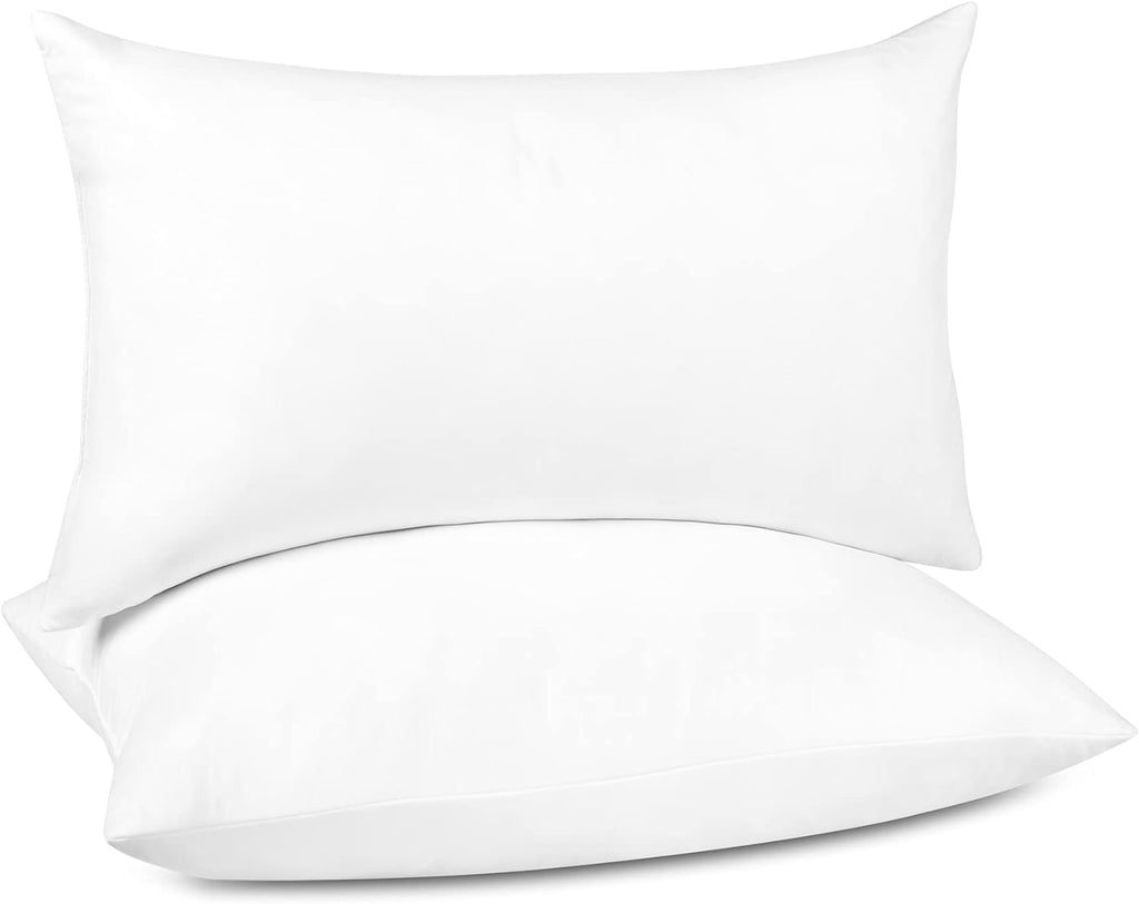 Feather Down Filled 14x22 Pillow Inserts, Lumbar Pillow Inserts for Decorative Throw Pillow, Bed, Couch and Home Decor - Set of 2