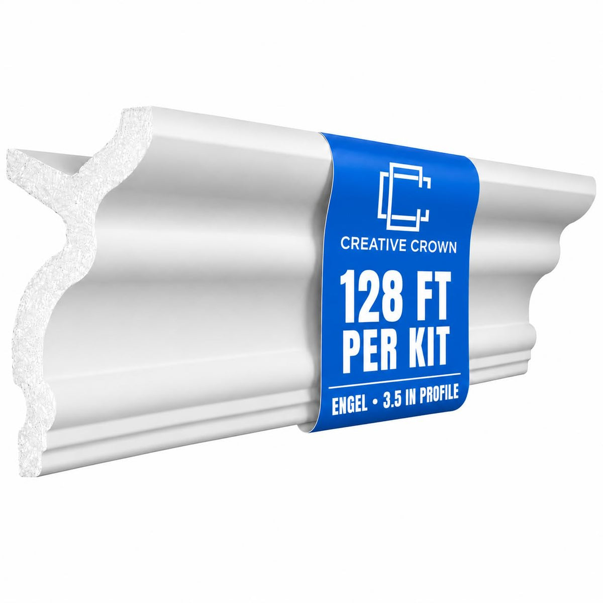 Engel 128 Ft Foam Crown Molding Kit with LED Channel, 3.5"