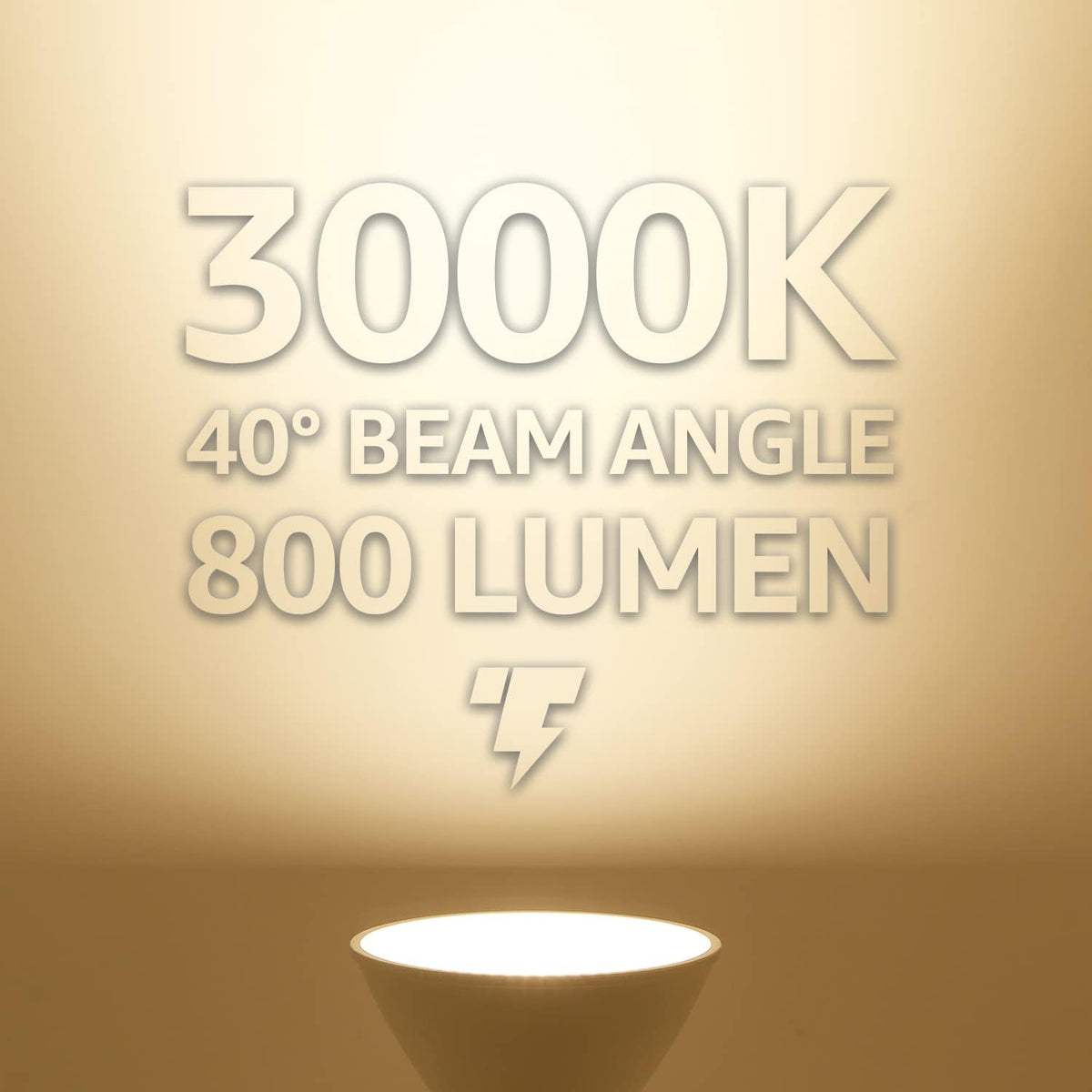 PAR30 Short Neck LED Flood Light Bulb, CRI90+, 3000K