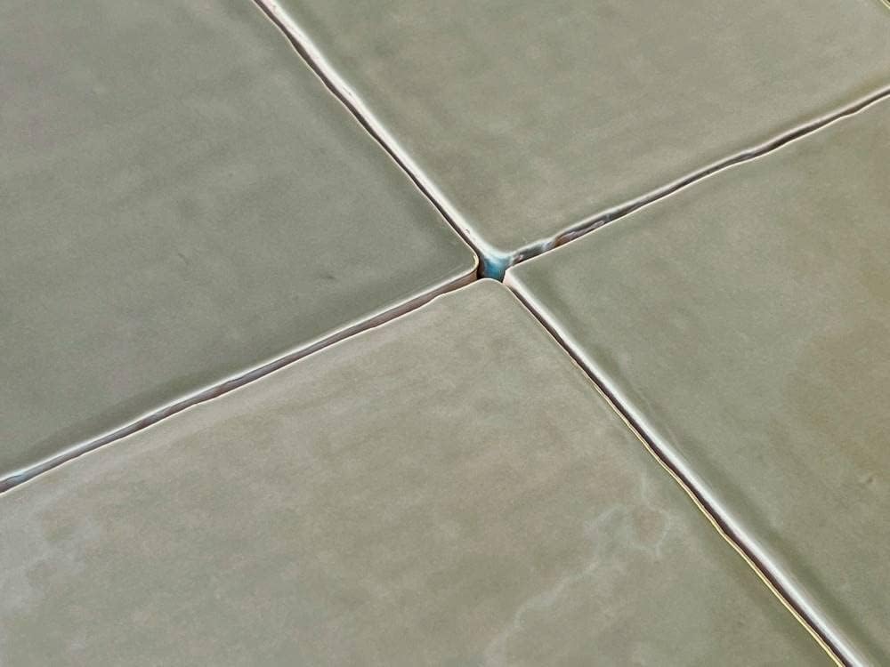 5x5 Inch Square Ceramic Subway Wall Tile Handmade Look Glossy Finish, Backsplash, Shower, Fireplace (Box of 30 pcs