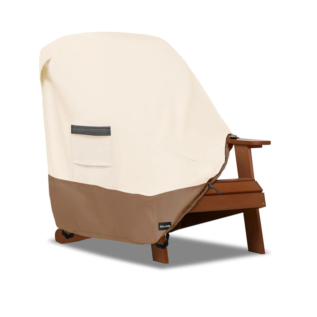 Adirondack Chair Covers 2 Pack, (30W x 34D x 36H inches), Beige