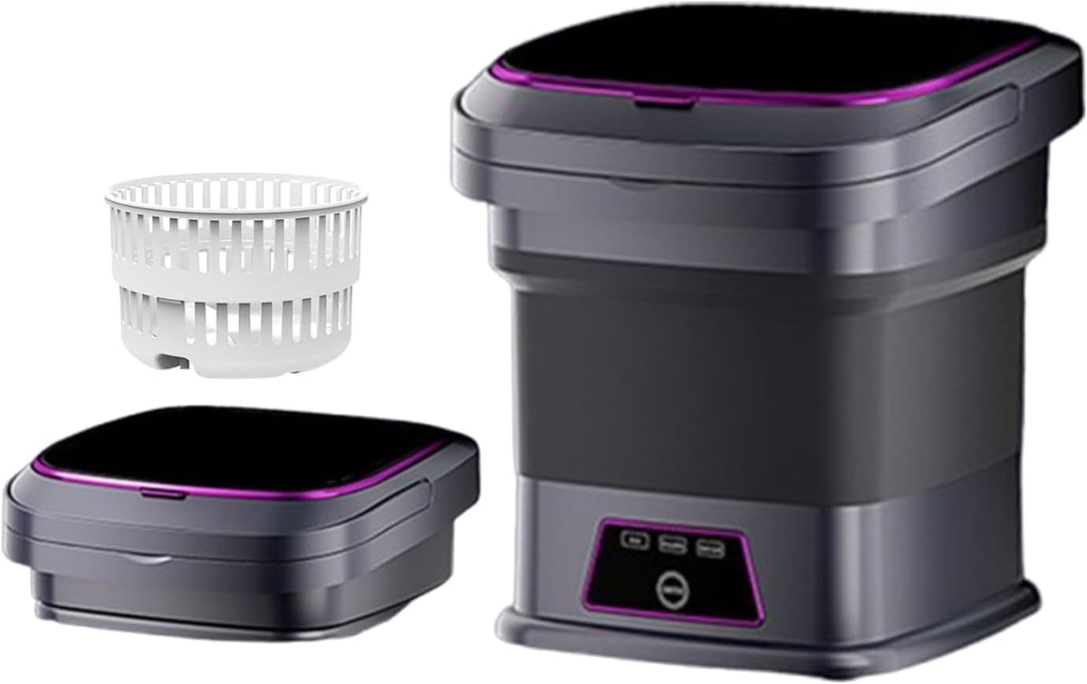 Mini Portable Washing Machine 16L, Foldable Mini Washer with Spin Dryer Basket, 3 Wash Modes for Small Loads (Baby
