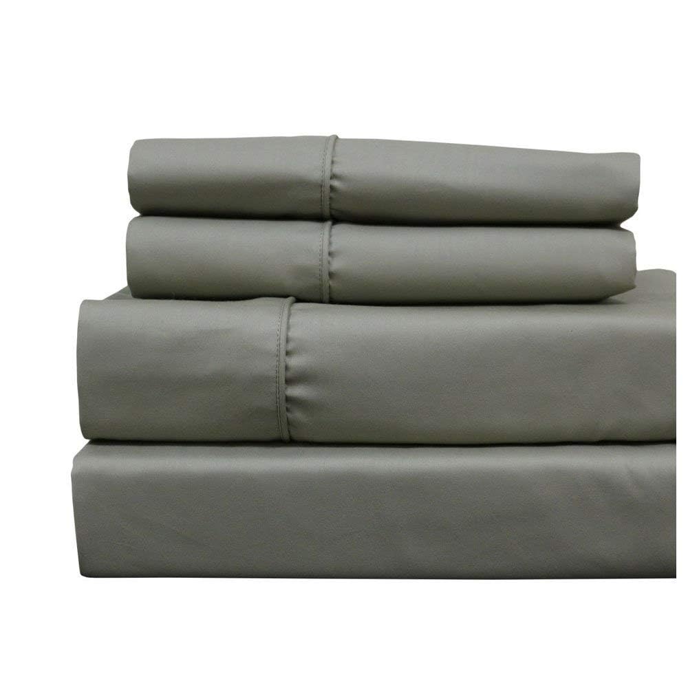 Sheets Set, 650 Thread Count Cotton Blend Solid, Sage