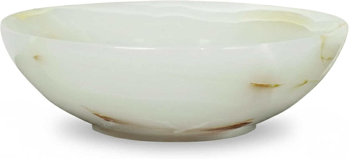 Marble Ring Jewelry Dish Tray - 5" Inch Trinket Dish for Rings Earrings Necklace, Keys, Watches, Vanity Organizer