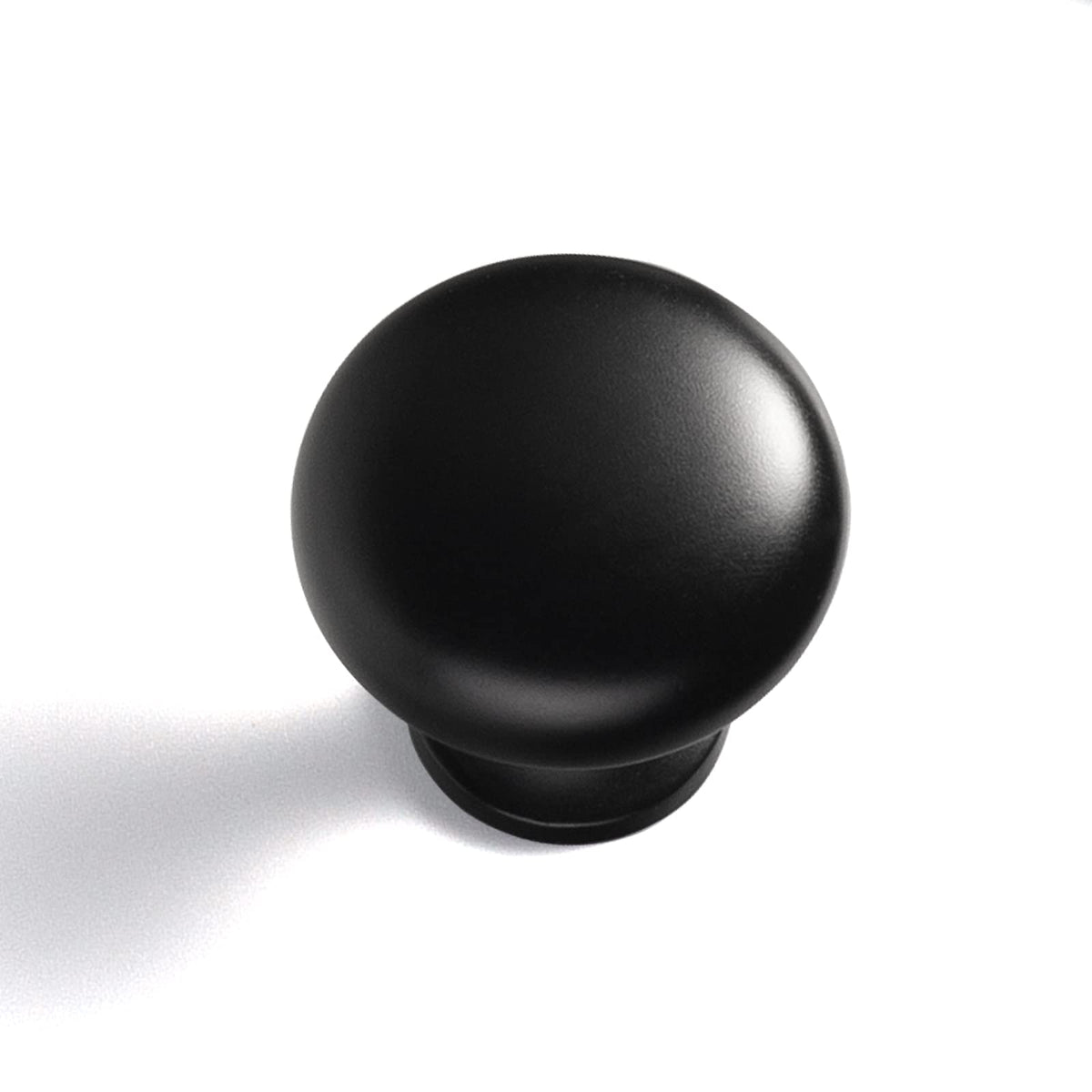 Elegant Black Zinc Alloy Cabinet Handles - Single Hole Center Affordable Luxury Cabinet Pull Hardware , 6 Pack...