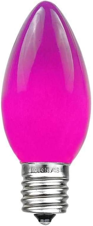100 Foot C9 Purple Ceramic Christmas String Light Set
