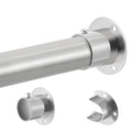 Silver Closet Rod,17 to 110 Inch,1.3 Inch Closet Rods for Hanging Clothes