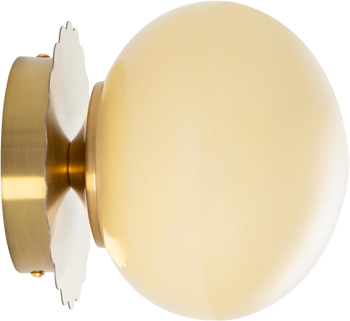 Modern Globe Glass Wall Sconces- Minimalist Home Shop Decor Wall Light 7" Glass Shade Hardwired- 1 Light Mid Century