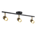 LED Track Lighting, Black and Gold GU10 Ceiling Spotlight