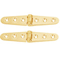 Strap Hinge - Polished Brass - 6" x 1-1/8" - Pair