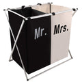 Laundry Hamper 2 Section for Husband&Wife or Couple, Wedding Gift