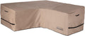 Patio V-Shaped Sofa Cover Waterproof for 5-Seater Outdoor Sectional Furniture Couch 85 inch Wide