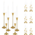 Candlestick Holders, 24PCS Metal Taper Candle Holder, Brass for Candlesticks, Candle Holder for Wedding Fireplace