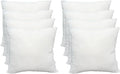 Luxury Throw Pillow Inserts, 18 x 18 inches Hypoallergenic Ultra Soft White Polyester Microfiber Durable - Set of 8
