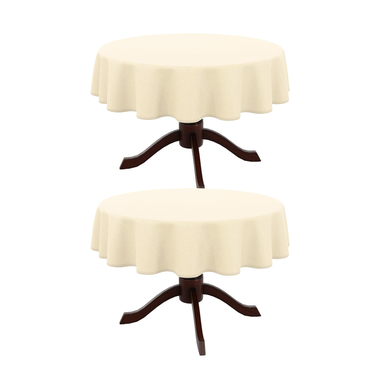 Textured Round Tablecloth 60 Inch for Birthday Party Home Deco