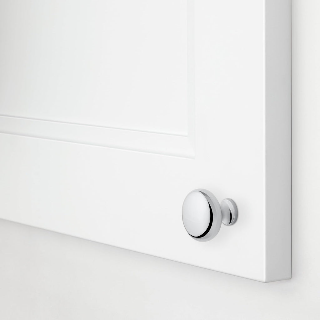 Classic 1-1/4 Inch Mushroom Cabinet Knob from The Estate Collection - Lifetime Satin Brass