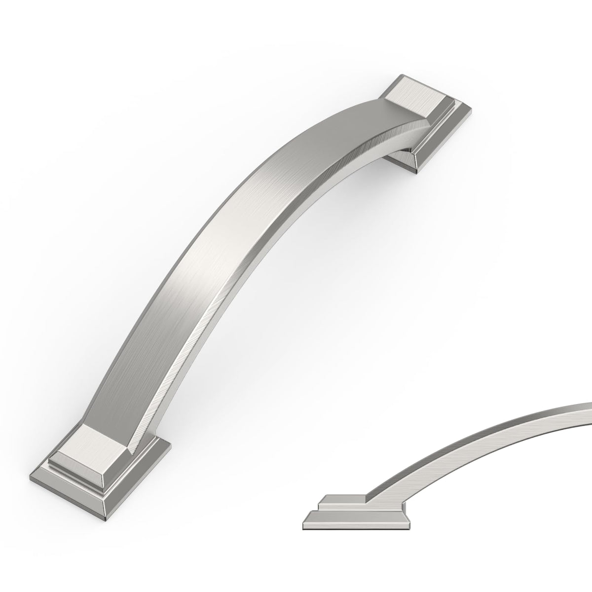 10 Pack Brushed Satin Nickel Cabinet Pulls 3.75"
