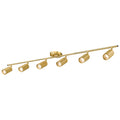 53" Track Lighting Fixtures Ceiling, 3000K LED Track Light Ceiling, Bulb Included, Brushed Gold Finish, GU10 Base