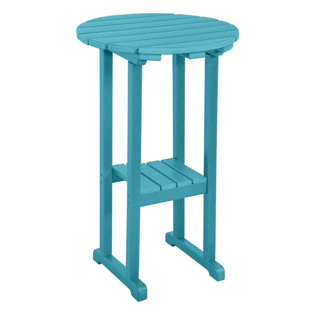 39" Height Adirondack Bar Table, Patio HDPE Round Pub Table