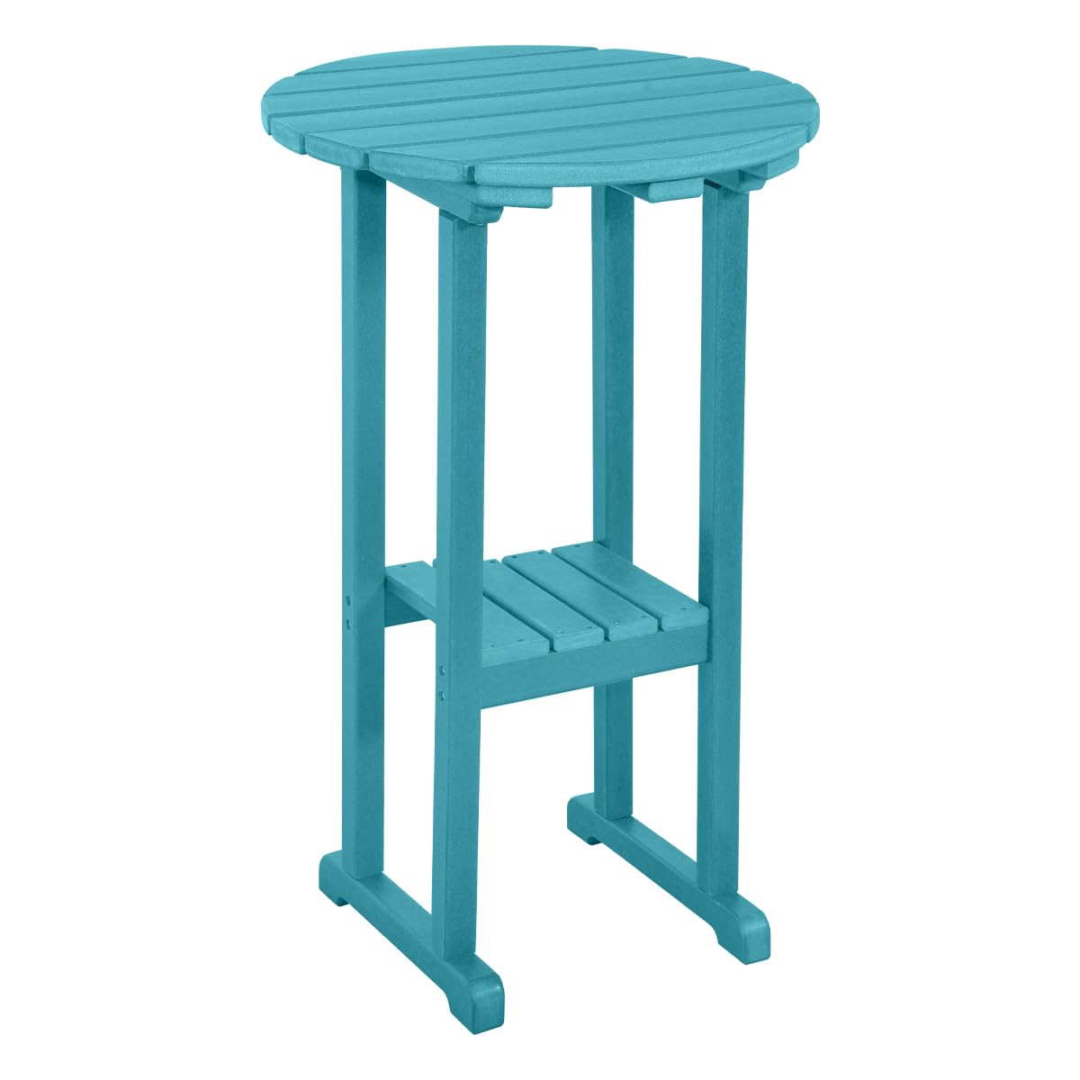 39" Height Adirondack Bar Table, Patio HDPE Round Pub Table