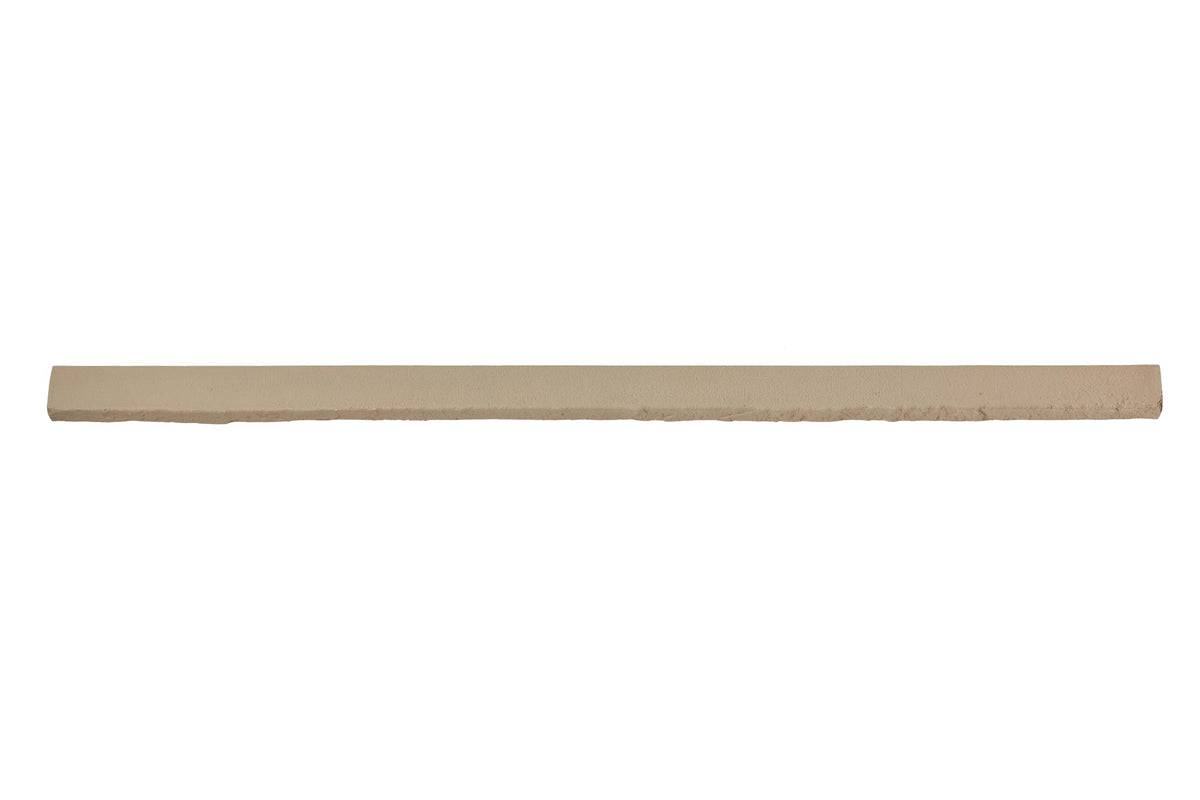 2-Pack Sand Faux Stone Ledger & Trim Panels, 36" x 0.88" x 1.75", Decorative High-Density Polyurethane Edge Finish