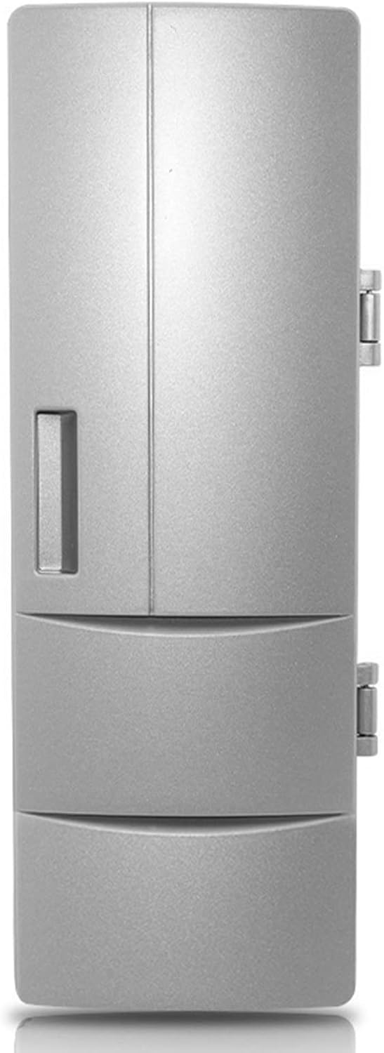 USB Fridge Drink Cooler Beverage Drink Cans Warmer Compact Small Refrigerator for Dormitory Car Boat Home Office for Bedroom Stand Table