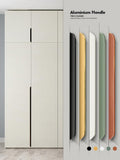 4 Pack Finger Pulls for Cabinets Finger Handles Drawer Edge Tab Pull, Modern Dresser Long Concealed Handles Kitchen