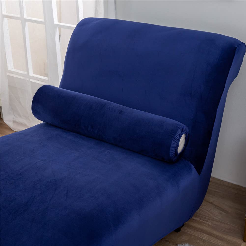 Velvet Chaise Longue Slipcover Luxury Chaise Chair Cover Indoor Furniture Cover Slipcovers for Chaise Lounge Ultra