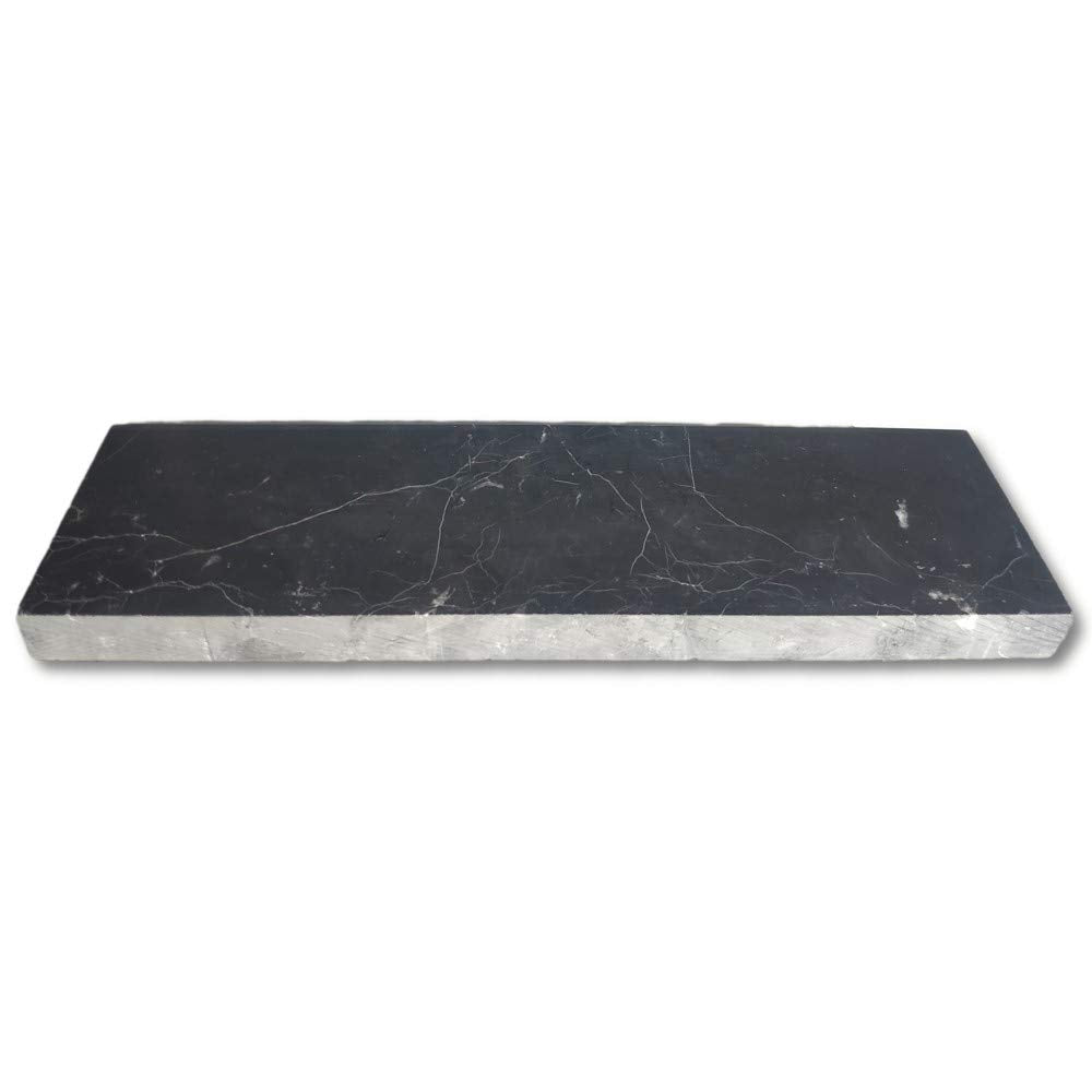 Nero Marquina Black Marble 4x12 Baseboard Trim Molding Honed Kitchen Bath Wall Floor Backsplash Shower (1 piece)
