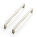 Brushed Nickel Cabinet Handles Square Pulls, 6-1/4 Inch, 25 Pack