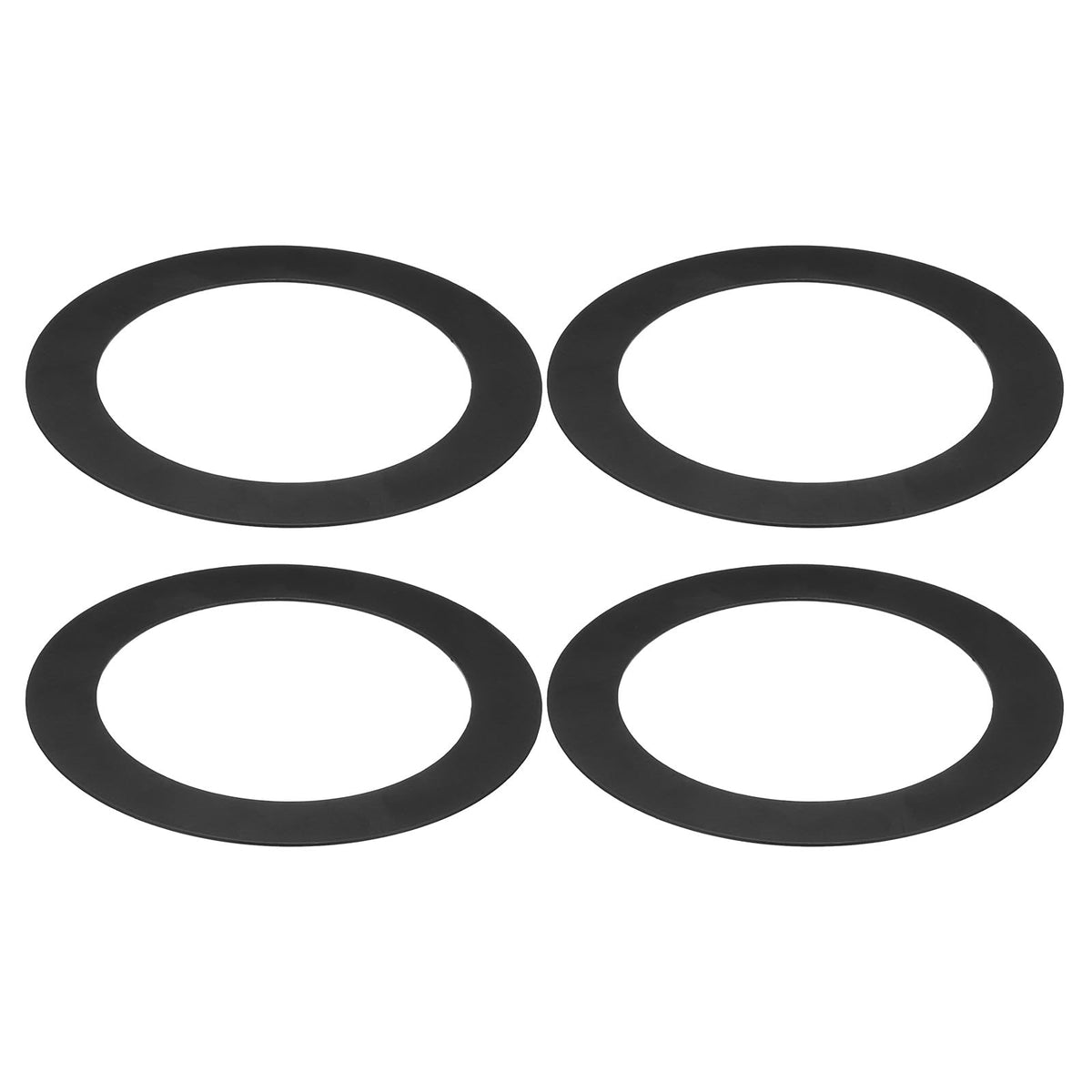 4 Packs Home Lighting Ceiling Medallions 6.22" ID and 10" OD, Metal Flat Round Goof Plate Cover Ring Decorative Trim