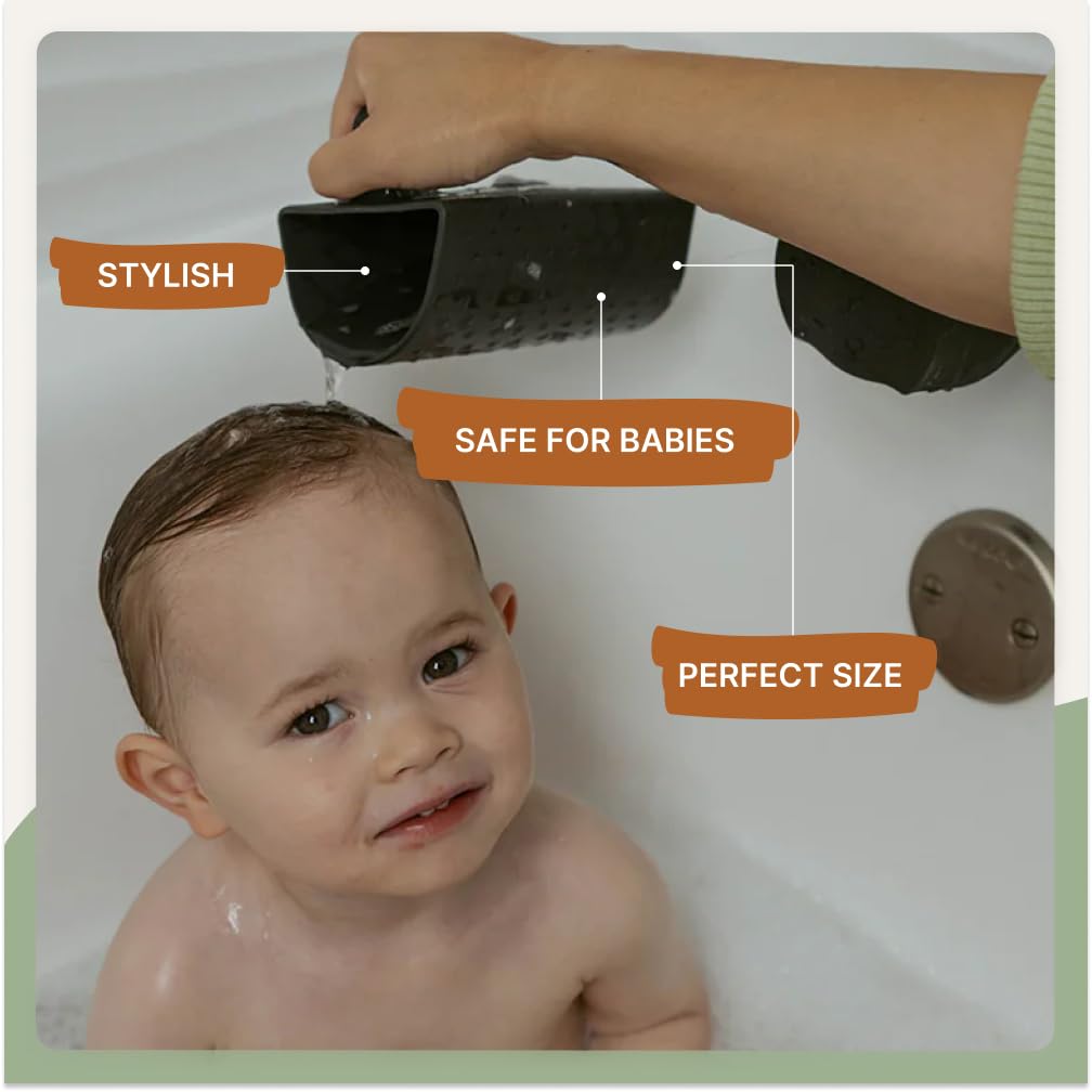 Bath Rinse Cup | BPA Free, Dishwasher Safe & Food Grade Bath Cup for Rinsing Hair | Holds 18oz | Quick-Dry, Sturdy &
