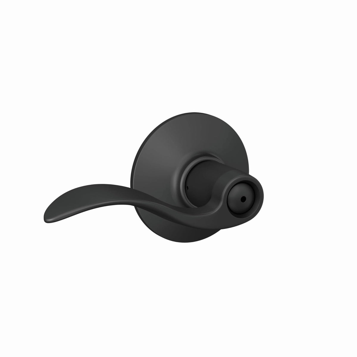 F40 ACC 622 Accent Door Lever, Bed & Bath Privacy Lock, Matte Black