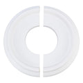 White Split Ceiling Medallions for Light Fixtures 10" OD x 4" ID PU Ceiling Light Cover Round Ring Decorative Ceiling