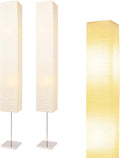 Inspired Noguchi Style Paper Floor Lamp, Japanese Floor Lamp with Rice Paper Lamp Shade, Corner Paper Lantern Floor Lamp Whit No Bulb