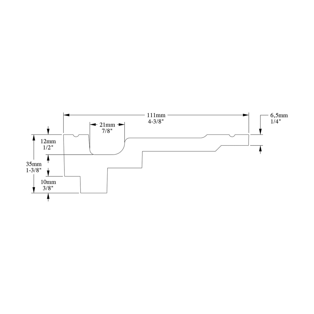 High Density Polyurethane Crown Moulding | Primed White | 78in Long | Pack of 8