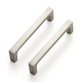 Brushed Nickel Cabinet Handles Square Pulls, 3-3/4 Inch, 20 Pack