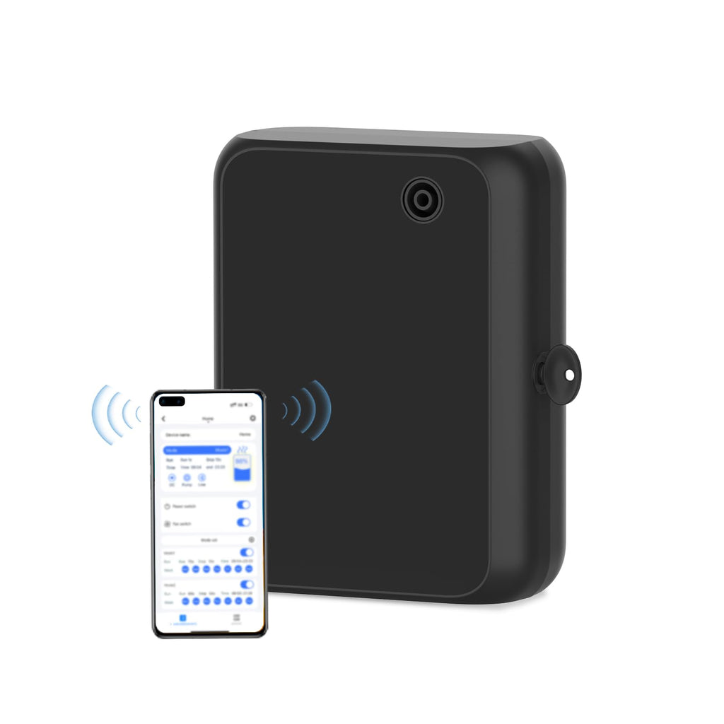 Smart Essential Oil Diffuser with Bluetooth, Waterless Scent Machine, and Large Room - Timer Function & Quiet