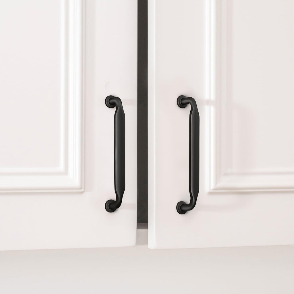 20 Pack 3-3/4 Inch Black Cabinet Handles Matte Black Drawer Pulls