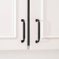 20 Pack 3-3/4 Inch Black Cabinet Handles Matte Black Drawer Pulls