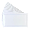 RC 3x6 Bright White Beveled Glossy Ceramic Subway Tile - Premium Wall Tile Backsplash, Bathroom Shower, Laundry Room