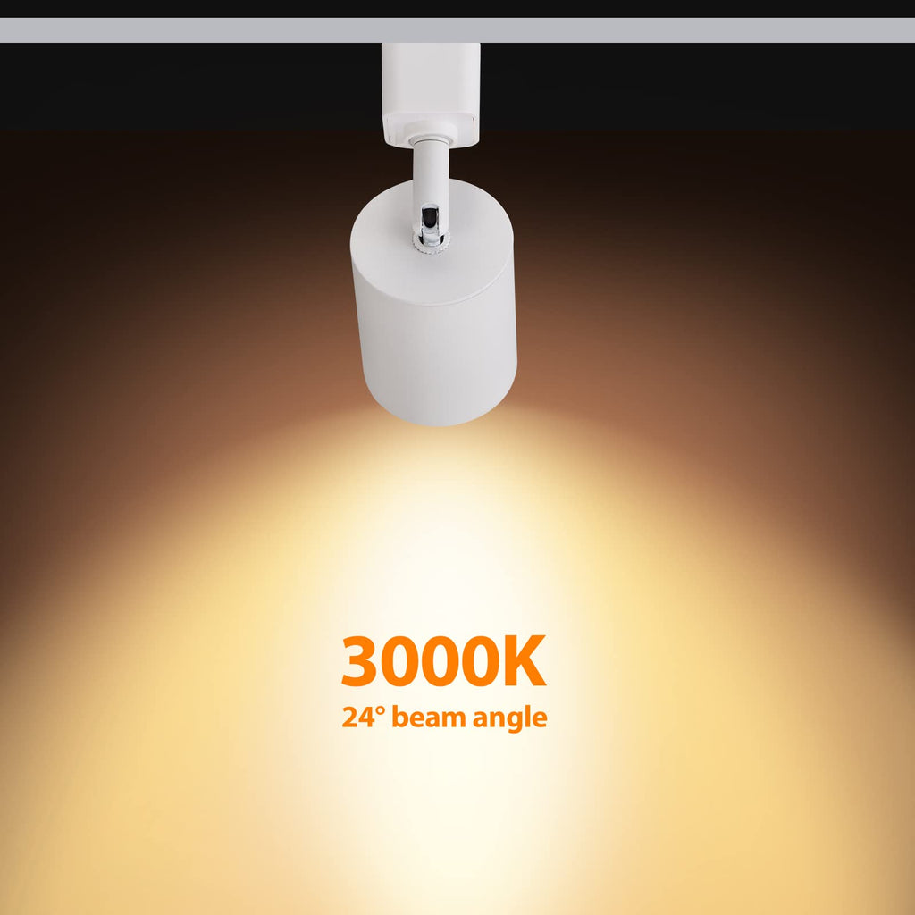 LED Track Lighting Kit with 13FT H Type Track Rail, White