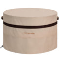 40 Inch Round Fire Pit Cover, Heavy Duty Waterproof 600D Outdoor Cover for Fire Bowl & Patio Table, 24 Inch High