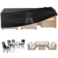 Patio Furniture Covers, 72"L X 44"W X 28"H, 600D Outdoor Table Covers Waterproof, Rectangular Heavy Duty Outdoor
